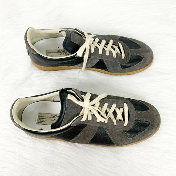 Maison Margiela Replica Mens Blue Low Top Sneaker - Picture 4 of 9